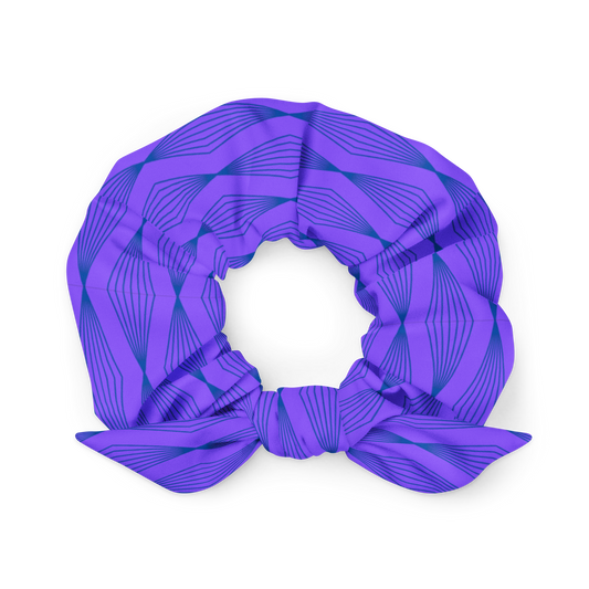 Purple pattern - Recycled Scrunchie