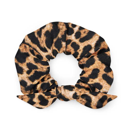 Cheetah - Recycled Scrunchie