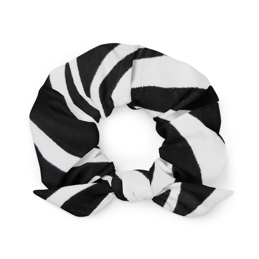 Zebra - Recycled Scrunchie