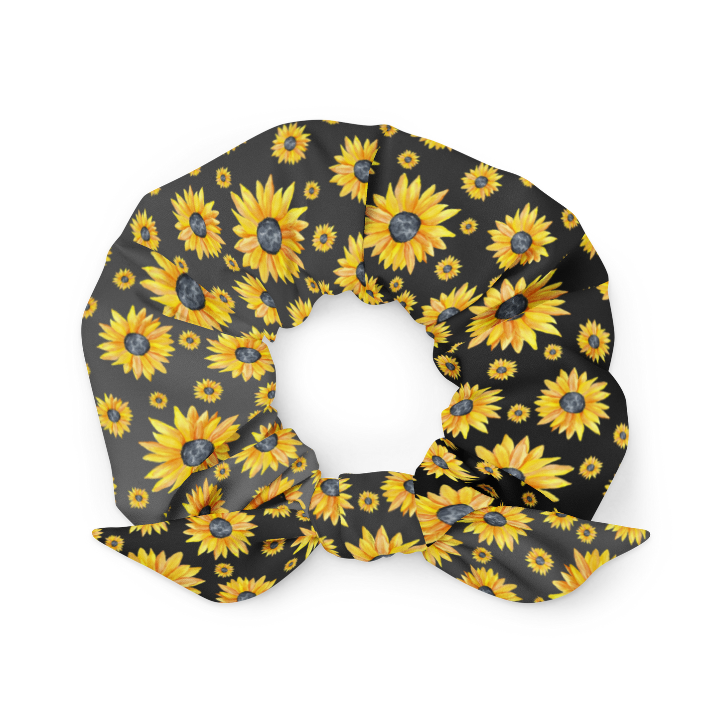 Yellow flowers - Scrunchie