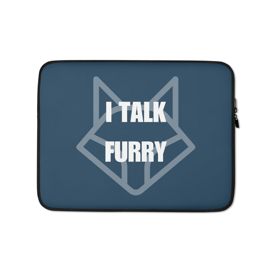 I talk furry - Laptop Sleeve