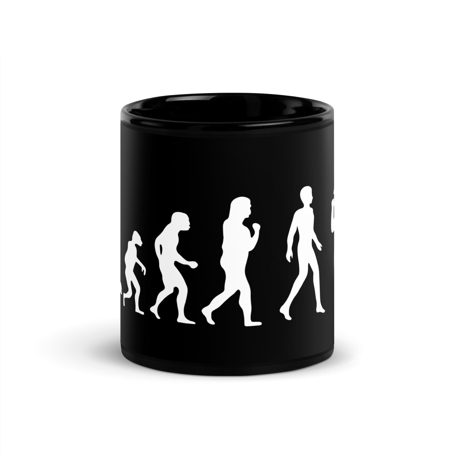 Furry evolution - Black Glossy Mug