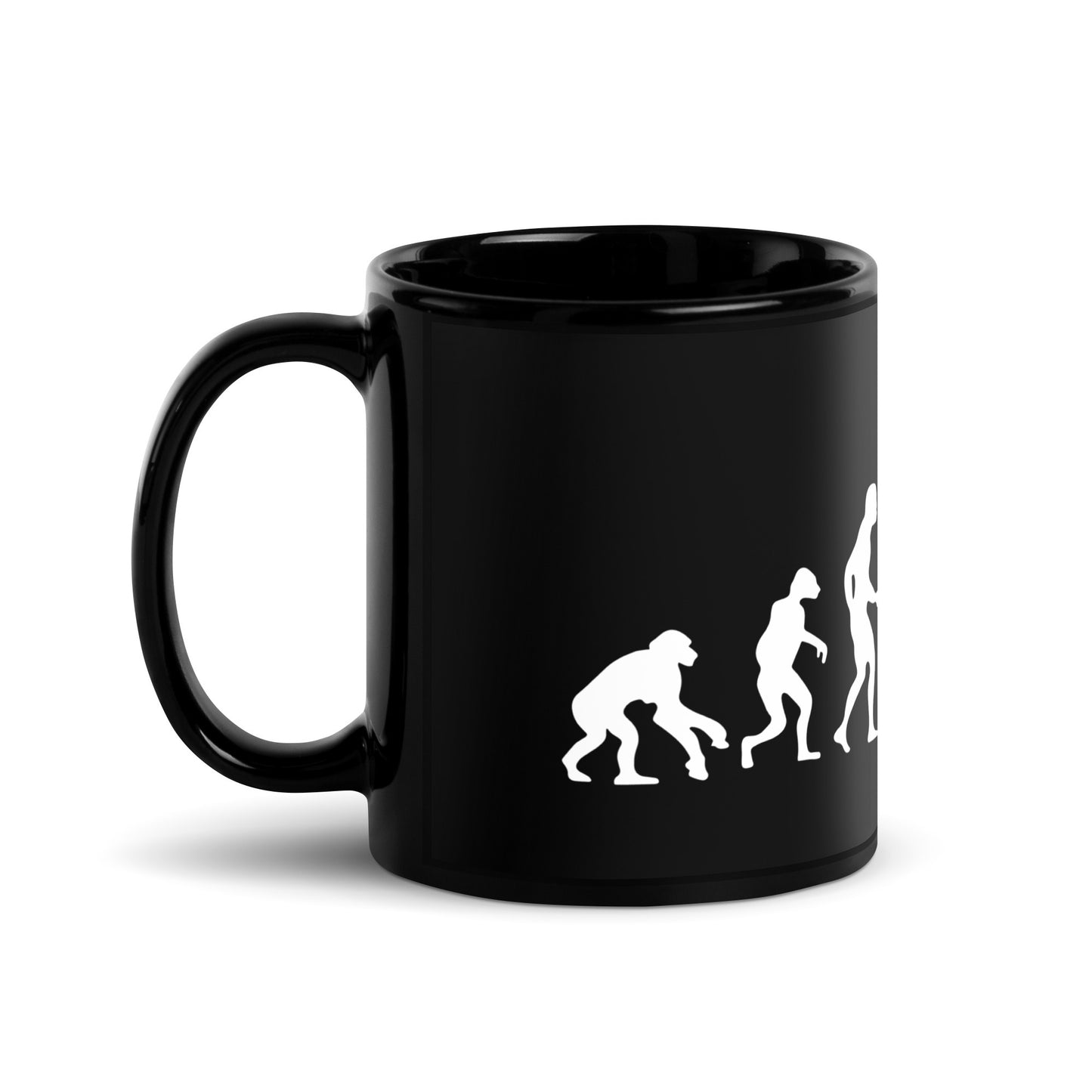 Furry evolution - Black Glossy Mug